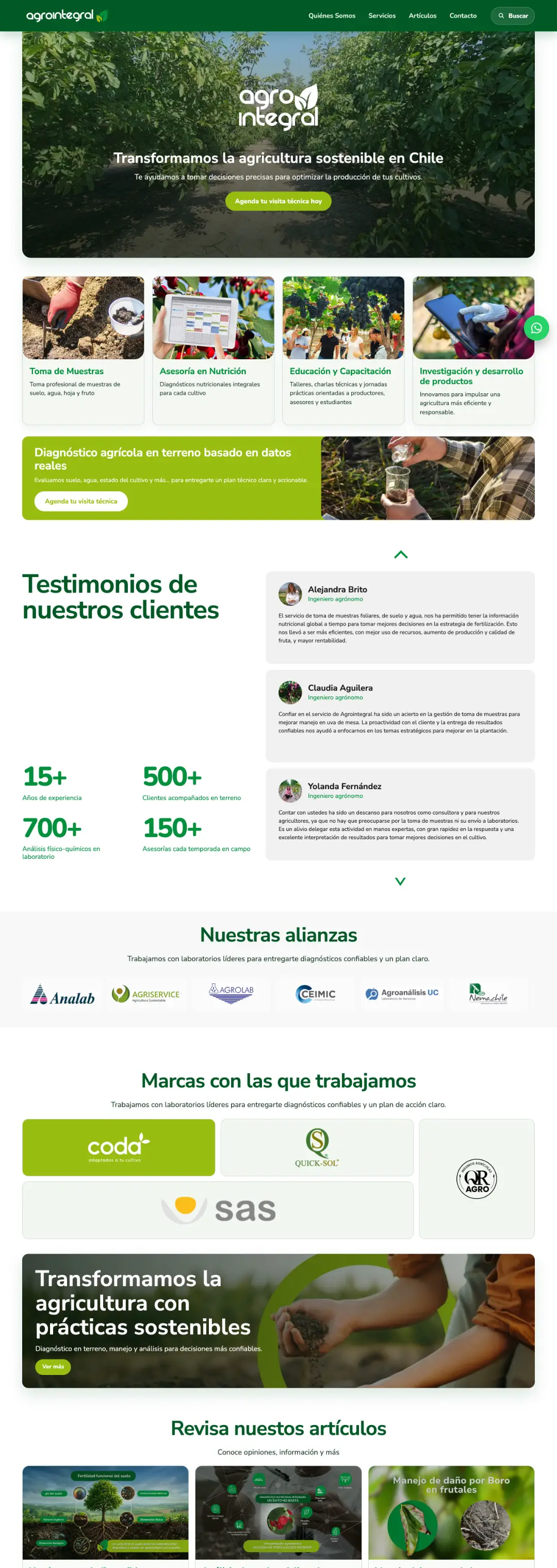 Captura de Agrointegral — Agricultura